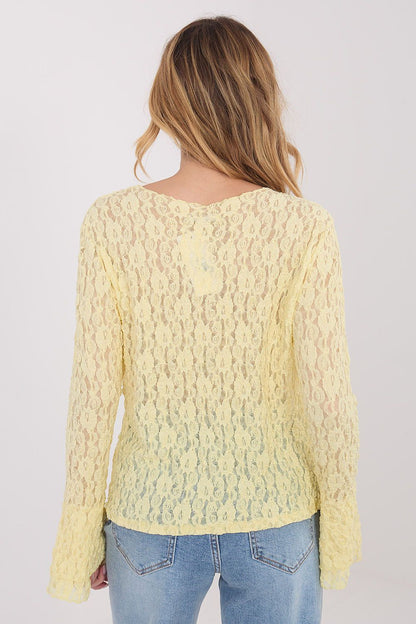   Bluzka Model IT-BZ-9970.97 Light Yellow - Italy Moda 