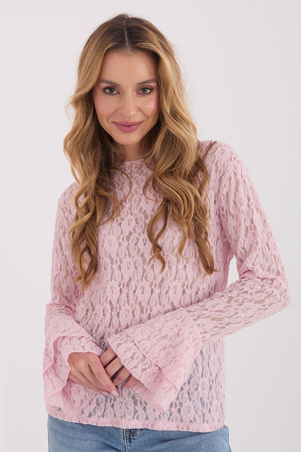   Bluzka Model IT-BZ-9970.97 Light Pink - Italy Moda 