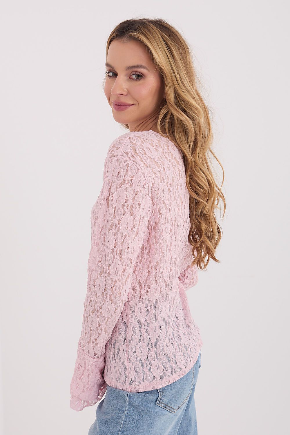  Bluzka Model IT-BZ-9970.97 Light Pink - Italy Moda 