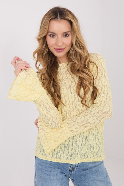   Bluzka Model IT-BZ-9970.97 Light Yellow - Italy Moda 