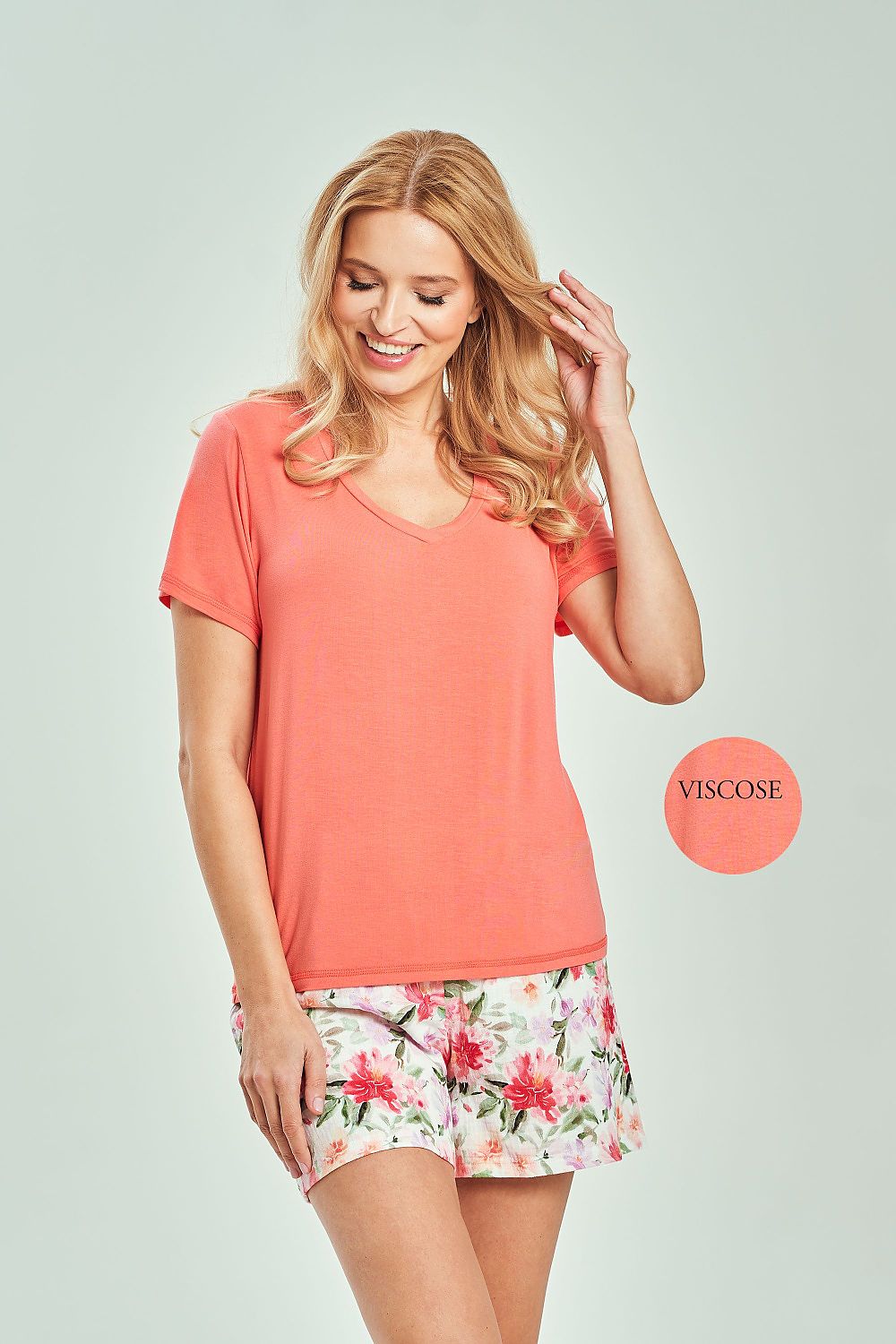  Piżama Damska Model Felicia 3514 Coral - Taro 