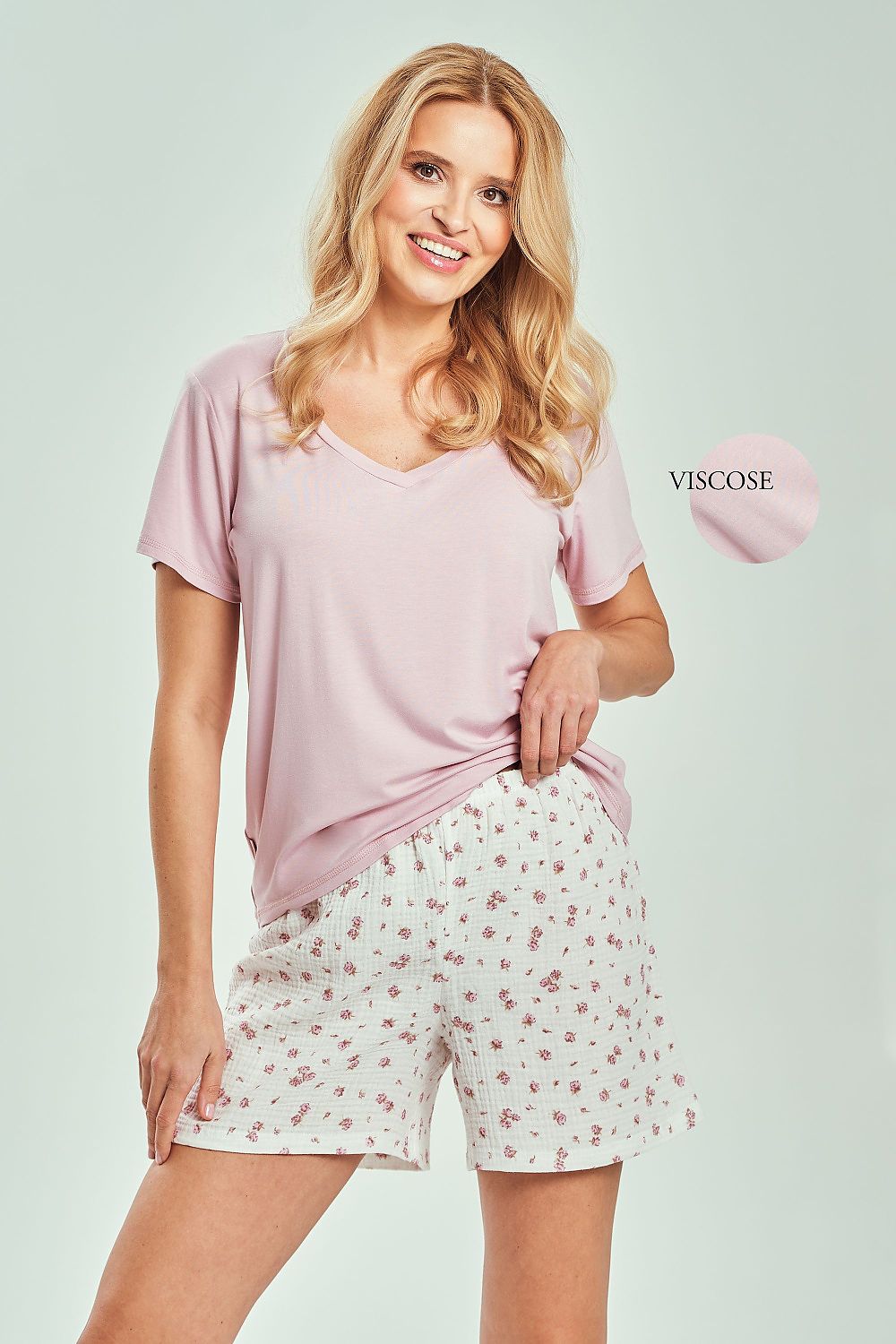  Piżama Damska Model Felicia 3514 Powder Pink - Taro 