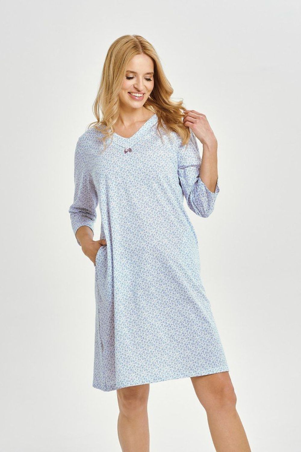  Koszulka nocna Koszula Nocna Model Deborah 3449 Blue - Taro 