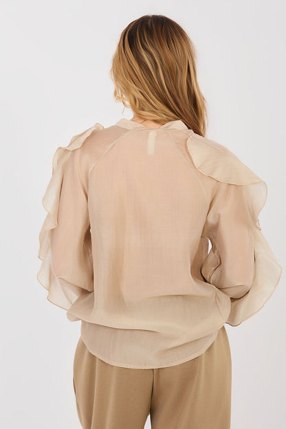   Koszula Damska Model IT-KS-29035.50 Beige - Factory Price 