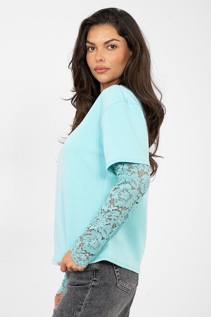   Bluzka Model IT-BZ-22128.27 Mint - Italy Moda 