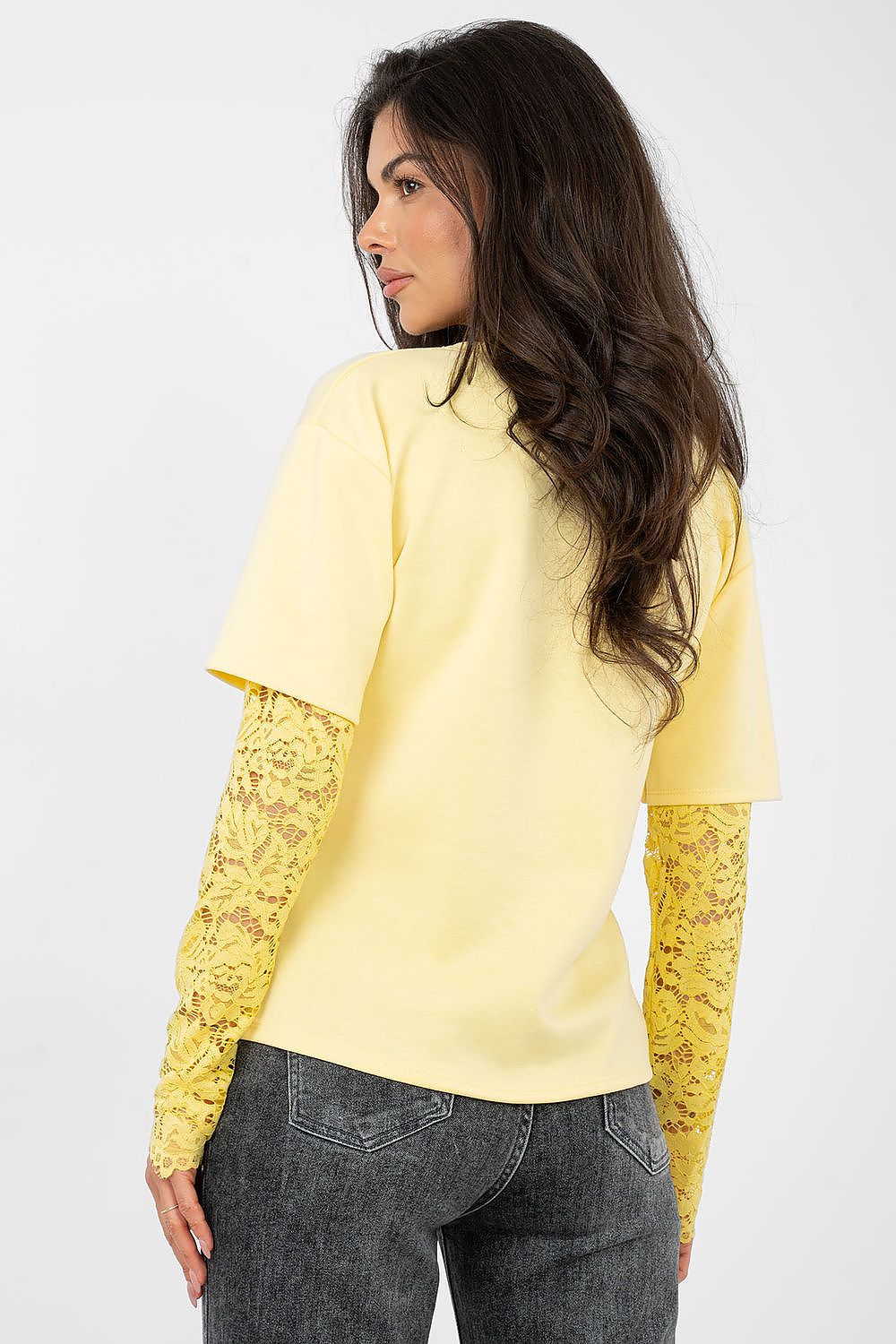   Bluzka Model IT-BZ-22128.27 Light Yellow - Italy Moda 