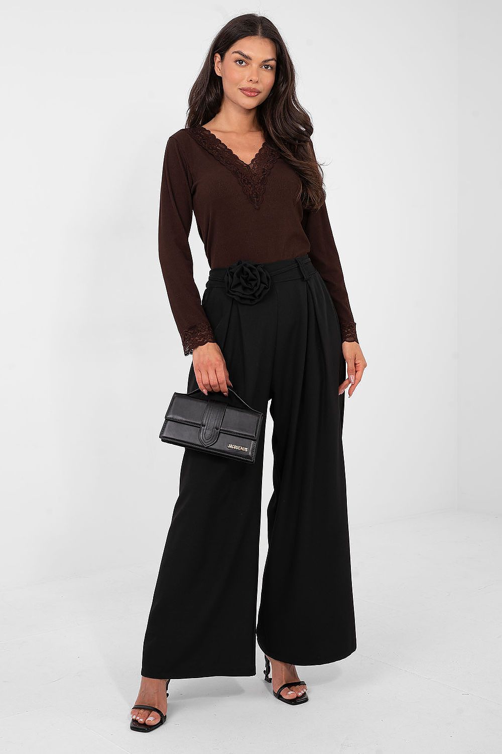   Bluzka Model IT-BZ-22081.28 Dark Brown - Italy Moda 