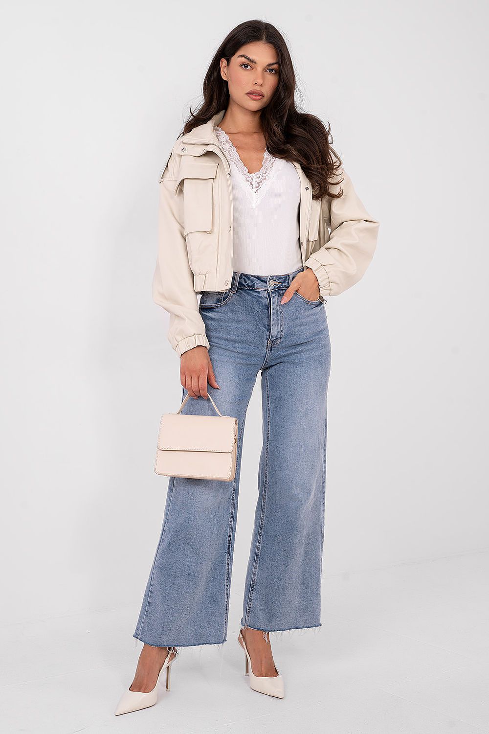   Bluzka Model IT-BZ-22081.28 Ecru - Italy Moda 