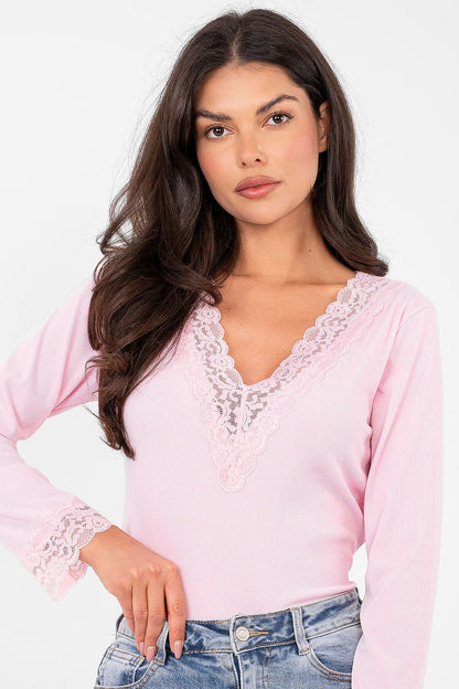   Bluzka Model IT-BZ-22081.28 Light Pink - Italy Moda 