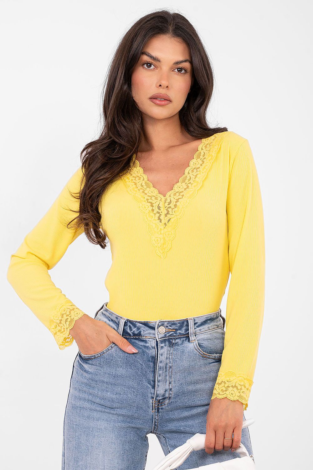   Bluzka Model IT-BZ-22081.28 Yellow - Italy Moda 