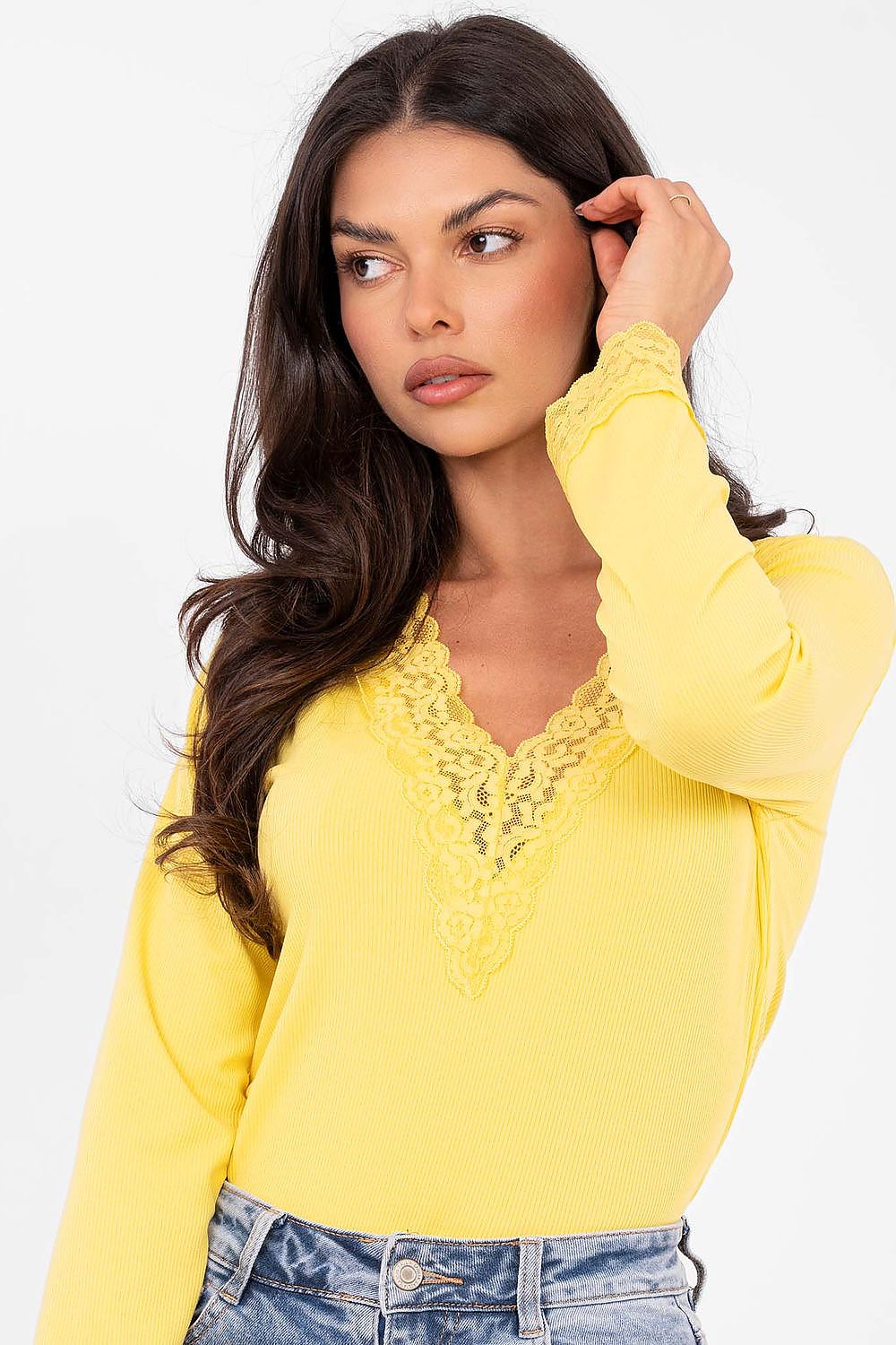   Bluzka Model IT-BZ-22081.28 Yellow - Italy Moda 