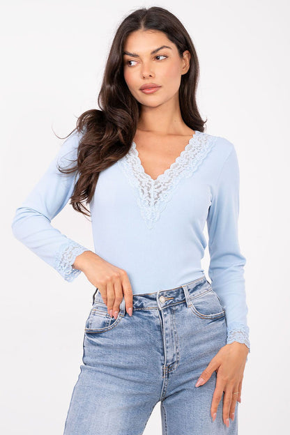   Bluzka Model IT-BZ-22081.28 Light Blue - Italy Moda 