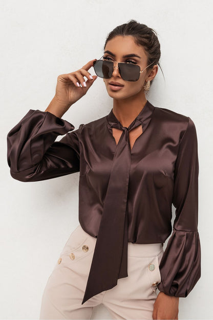   Koszula Damska Model Vivienne 490085107 Brown - LaBalancia 