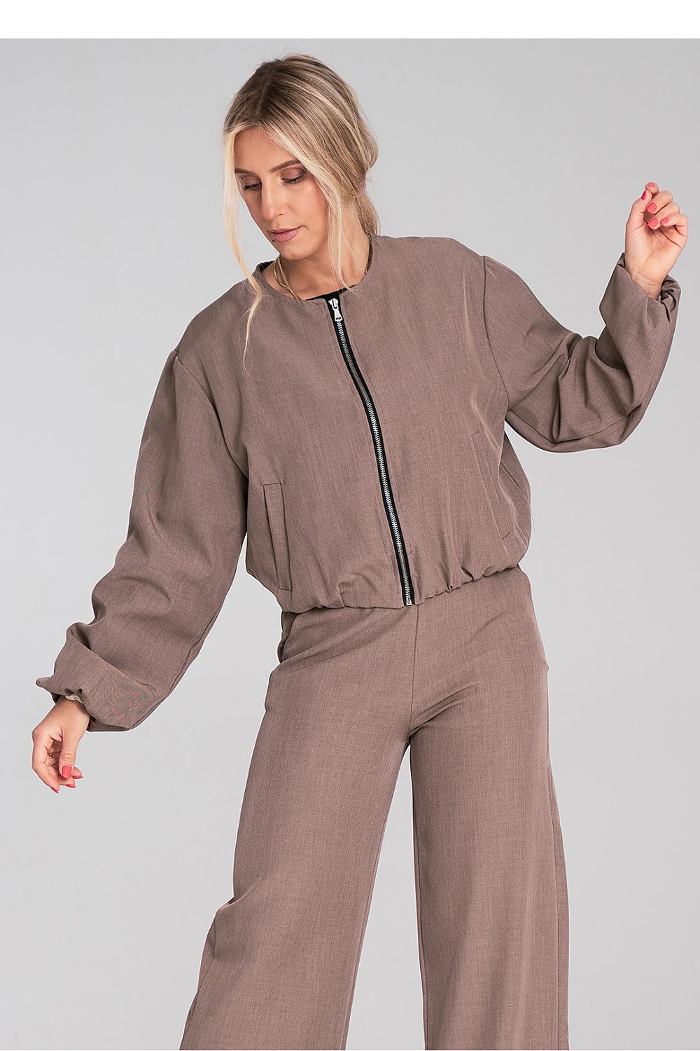   Kurtka Damska Model M1198 Brown - Figl 