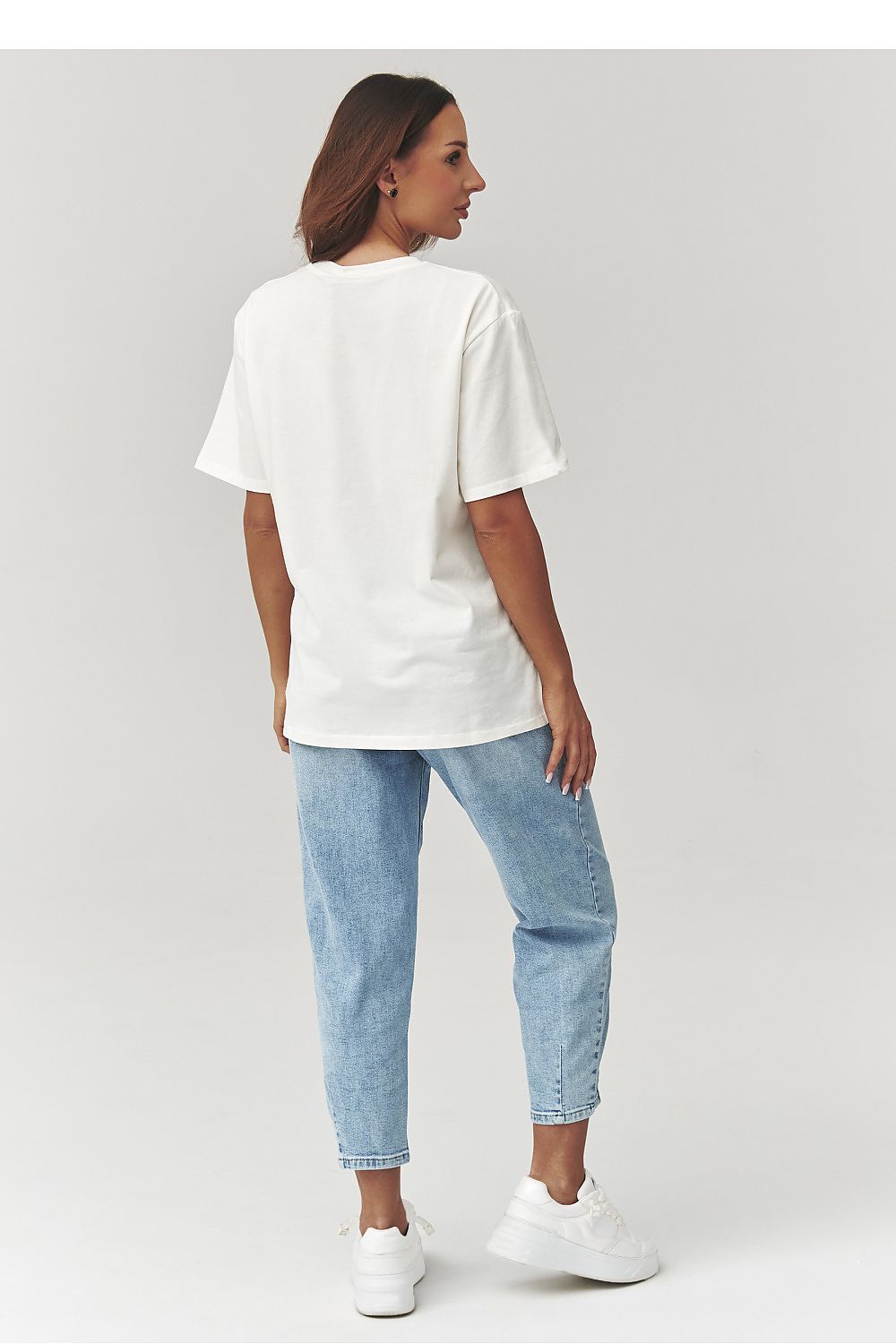   Tshirt Damski Model C41 Ecru - Makadamia 