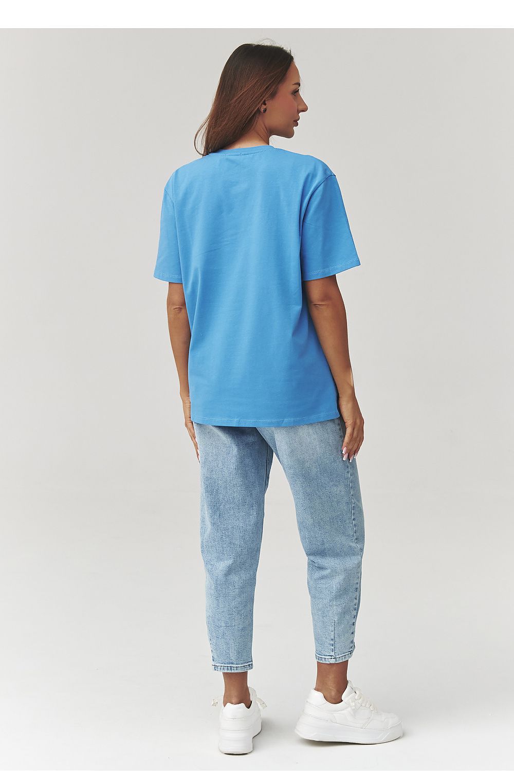   Tshirt Damski Model C41 Blue Jeans - Makadamia 