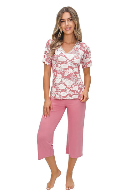  Piżama Damska Model Tina 3/4 226341 Dirty Pink - Donna 