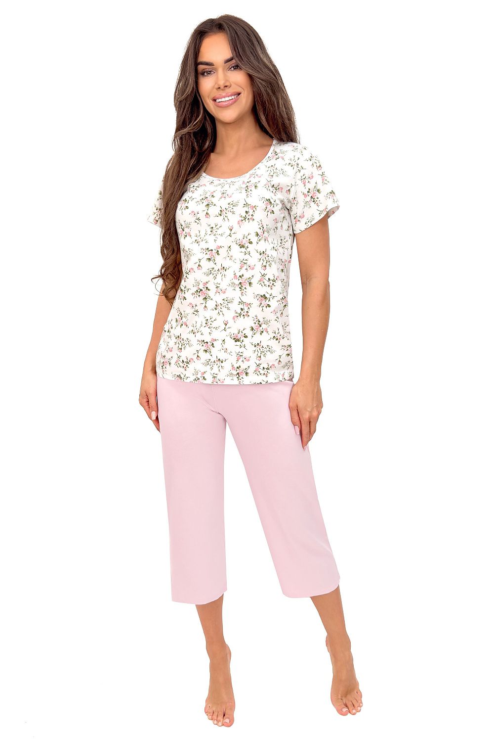  Piżama Damska Model Emilia 3/4 226056 Powder Pink - Donna 