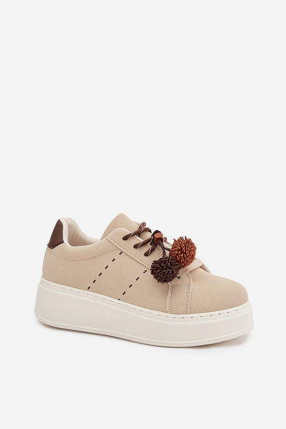   Buty Sportowe Model Corinna D-123 Beige - Step in style 