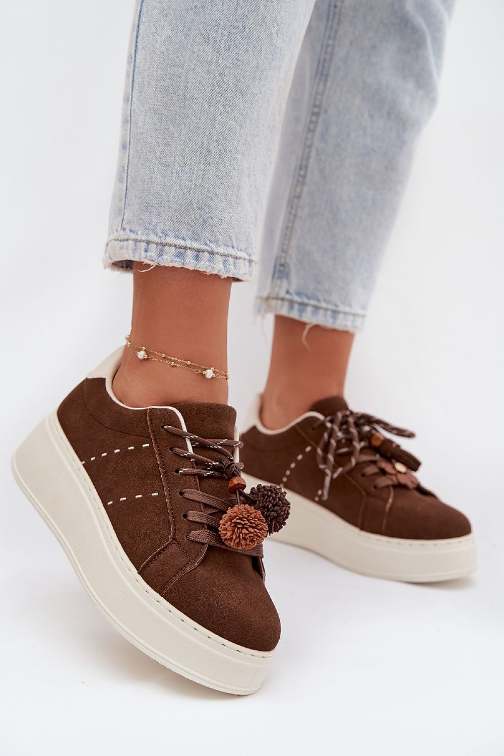   Buty Sportowe Model Corinna D-123 CZekolada - Step in style 