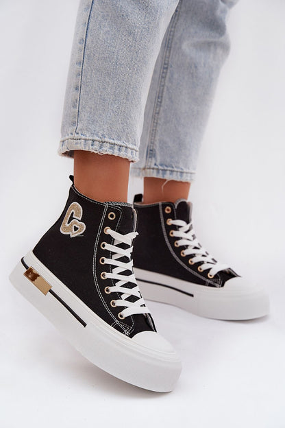   Trampki Model Meloria A88-211 Black - Step in style 