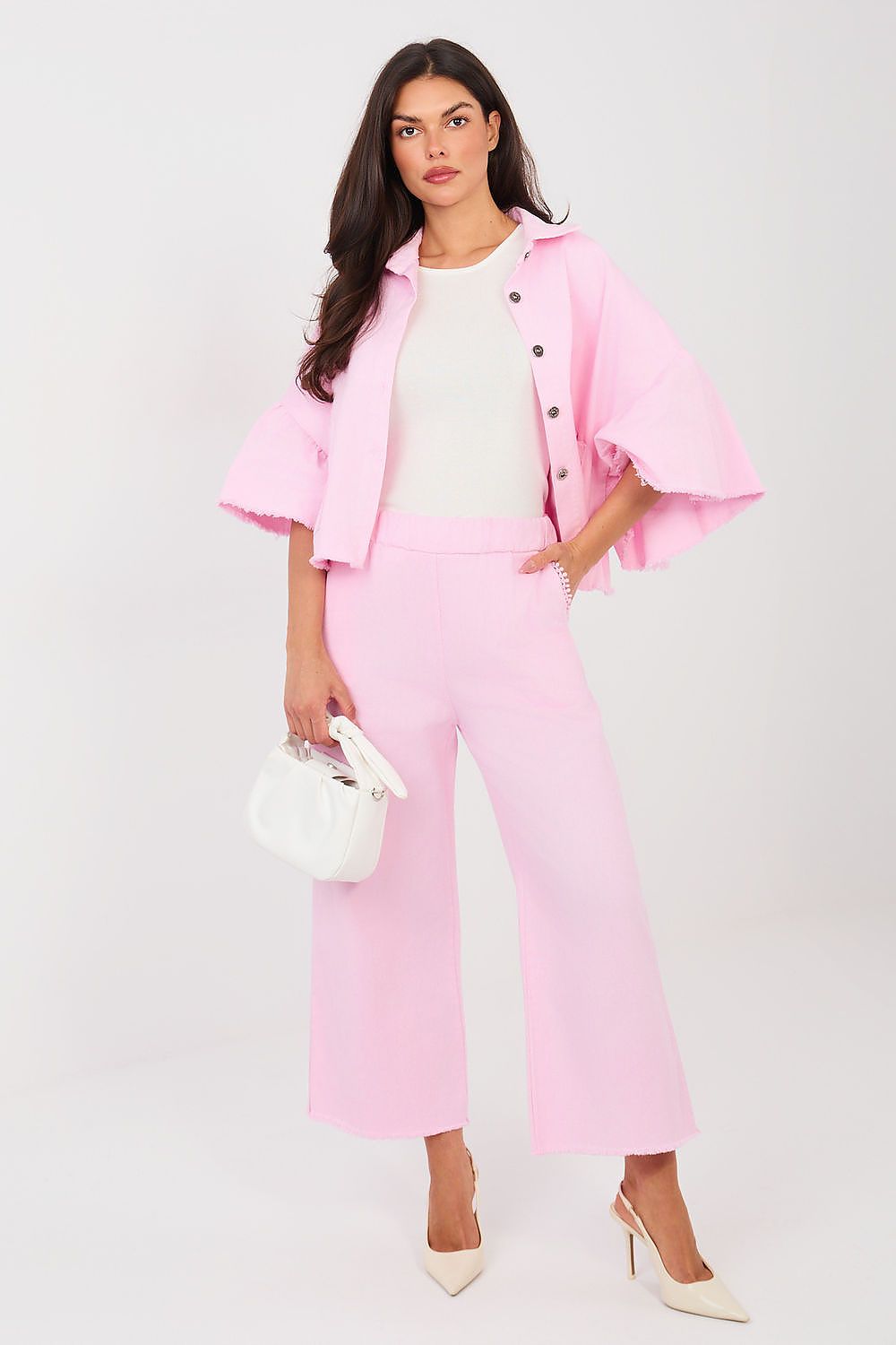   Kurtka Damska Model IT-KR-FL9998.85 Light Pink - Rue Paris 