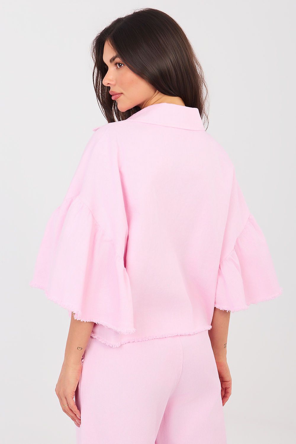  Kurtka Damska Model IT-KR-FL9998.85 Light Pink - Rue Paris 