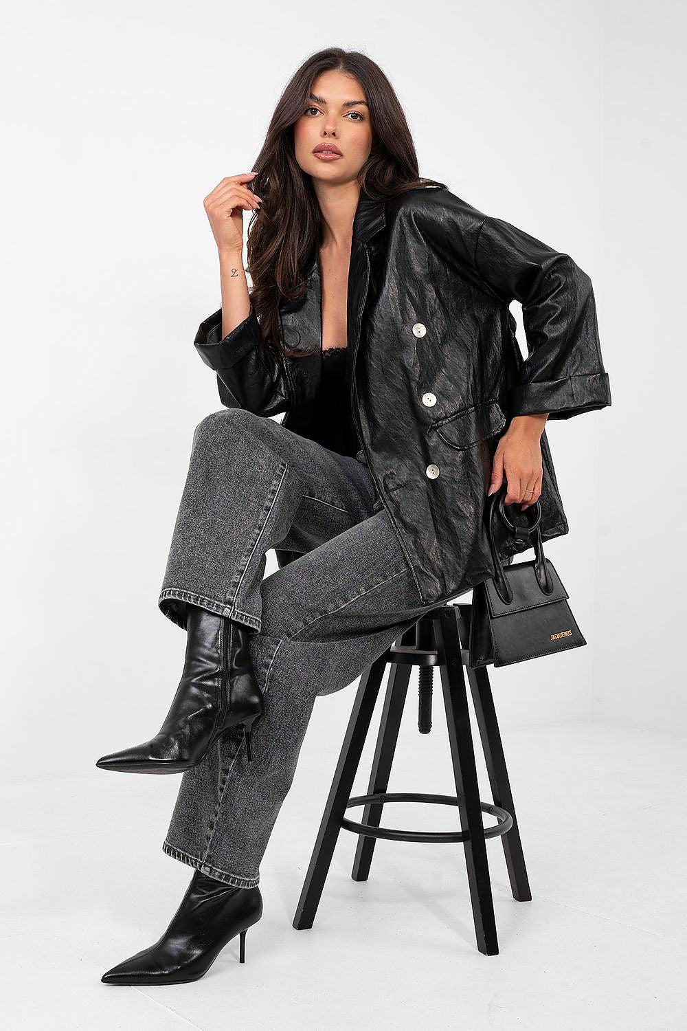   Marynarka Model IT-MA-FL10061.51 Black - Rue Paris 