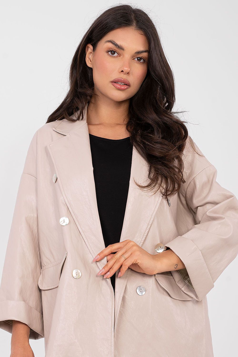   Marynarka Model IT-MA-FL10061.51 Beige - Rue Paris 