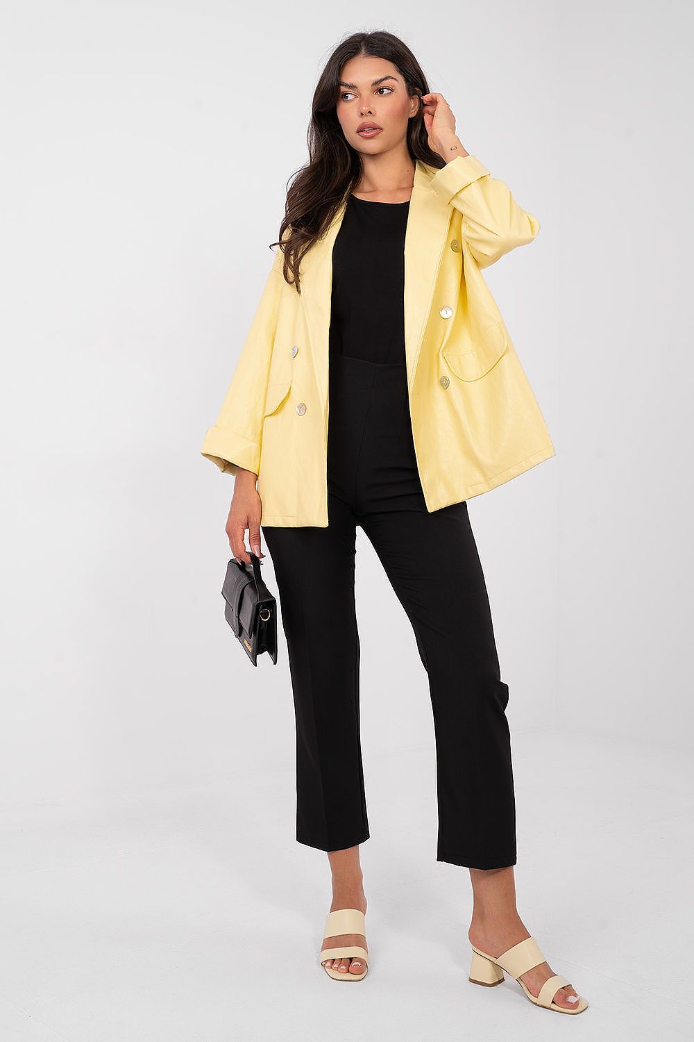   Marynarka Model IT-MA-FL10061.51 Light Yellow - Rue Paris 