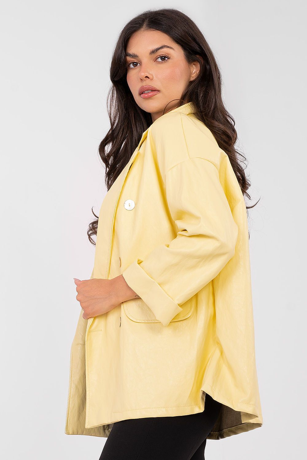   Marynarka Model IT-MA-FL10061.51 Light Yellow - Rue Paris 
