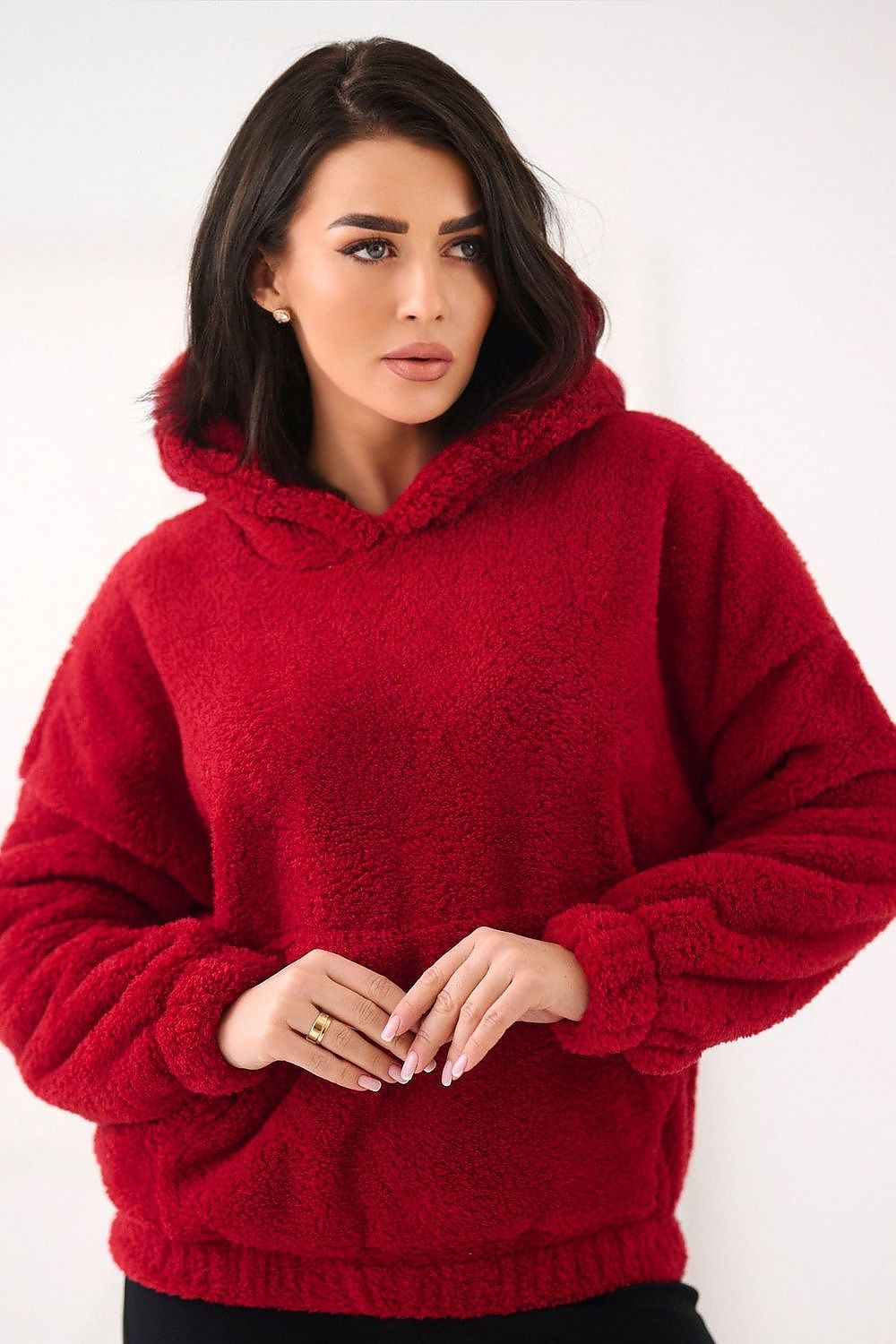   Bluza Damska Model CS-BL-BT1029.97P Dark Red - Factory Price 