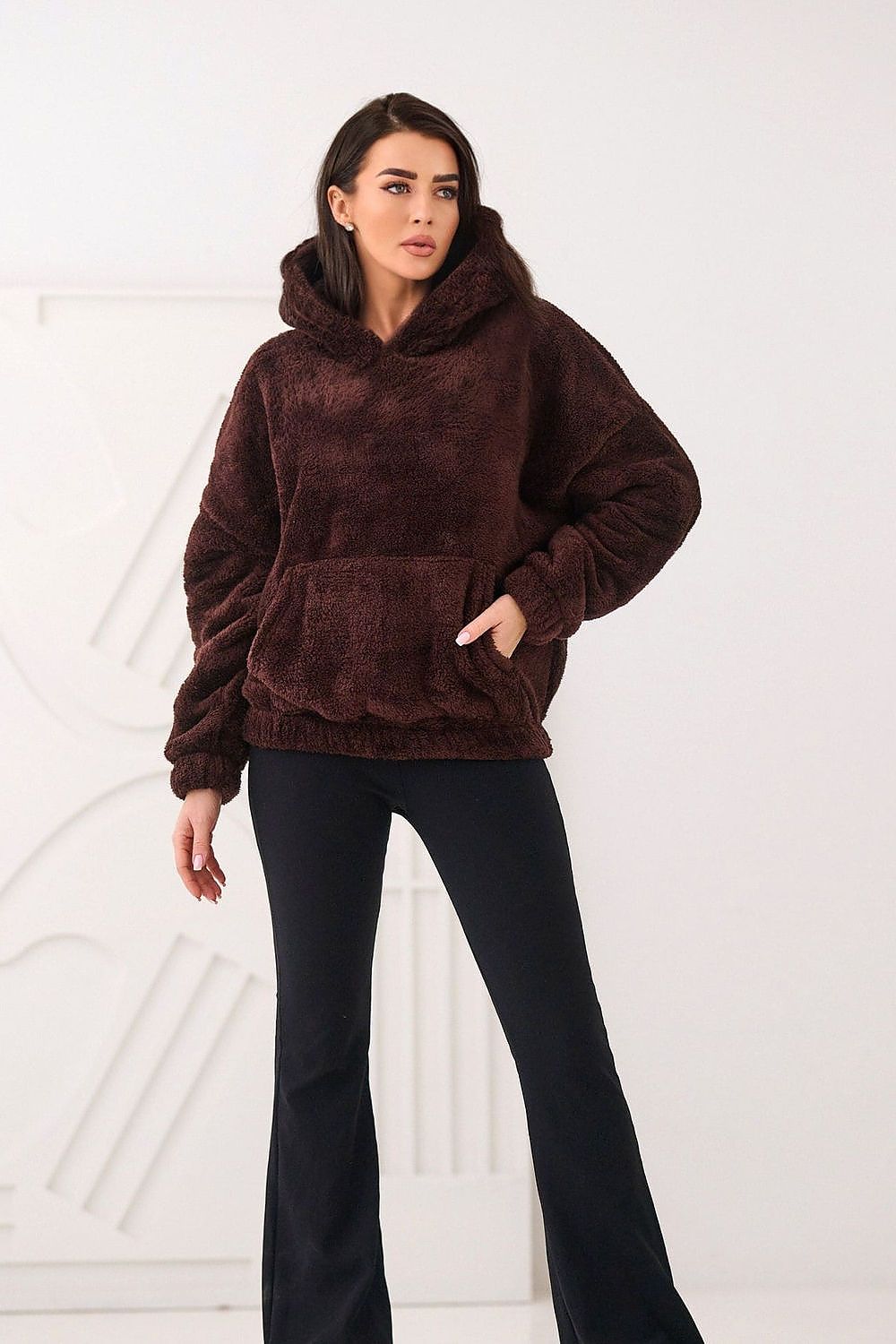   Bluza Damska Model CS-BL-BT1029.97P Dark Brown - Factory Price 