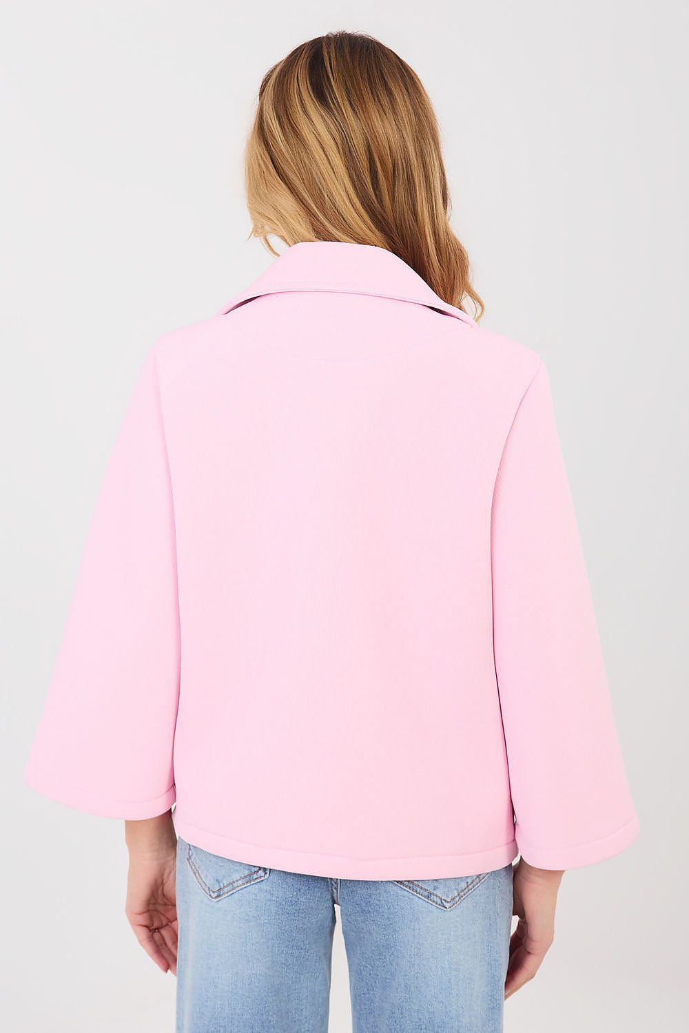   Płaszcz Damski Model IT-KR-FL8159-1.29 Light Pink - Italy Moda 