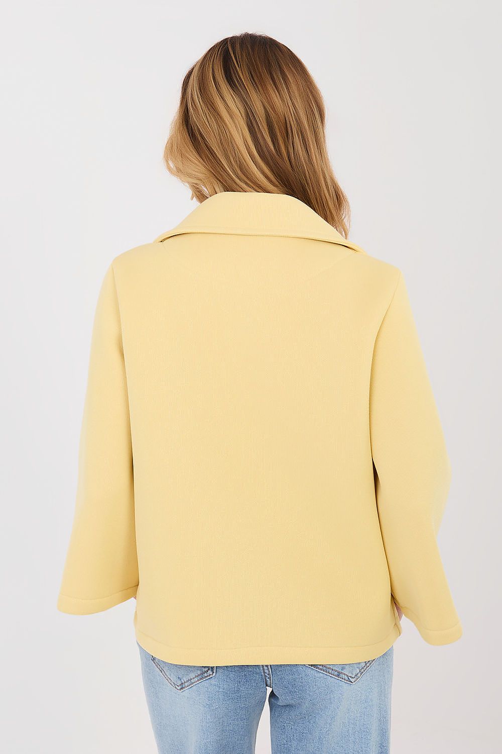   Płaszcz Damski Model IT-KR-FL8159-1.29 Light Yellow - Italy Moda 
