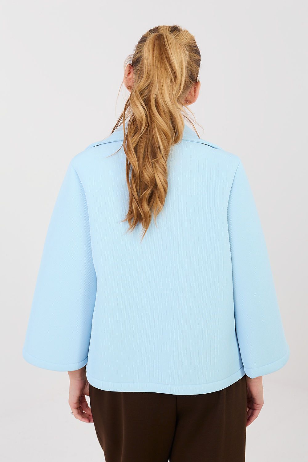   Płaszcz Damski Model IT-KR-FL8159-1.29 Light Blue - Italy Moda 