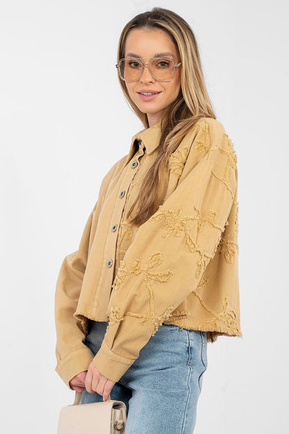   Kurtka Damska Model IT-KR-FL9993.77 Camel - Rue Paris 