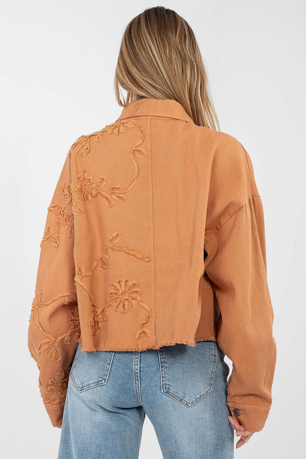   Kurtka Damska Model IT-KR-FL9993.77 Dark Orange - Rue Paris 