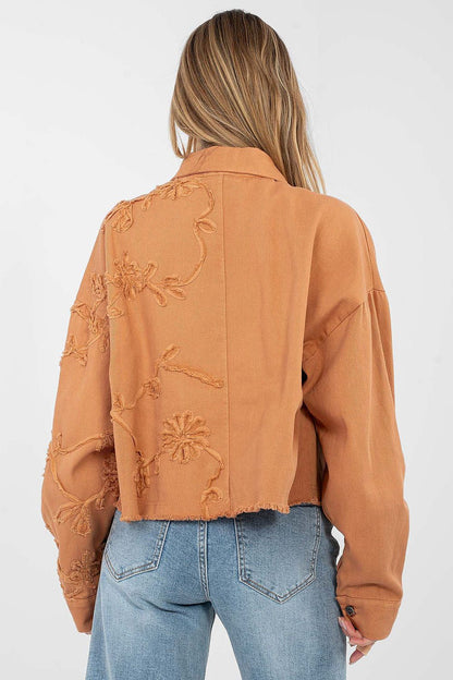   Kurtka Damska Model IT-KR-FL9993.77 Dark Orange - Rue Paris 