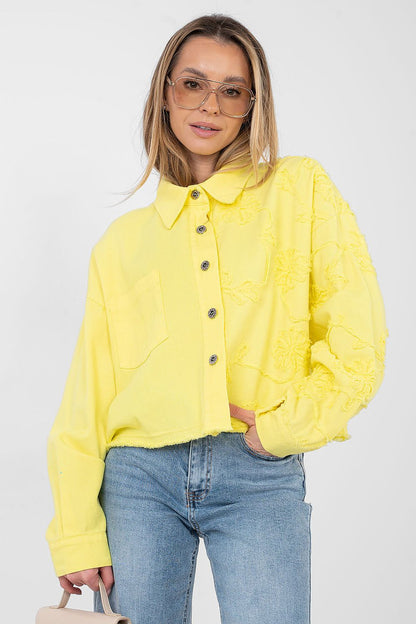   Kurtka Damska Model IT-KR-FL9993.77 Yellow - Rue Paris 