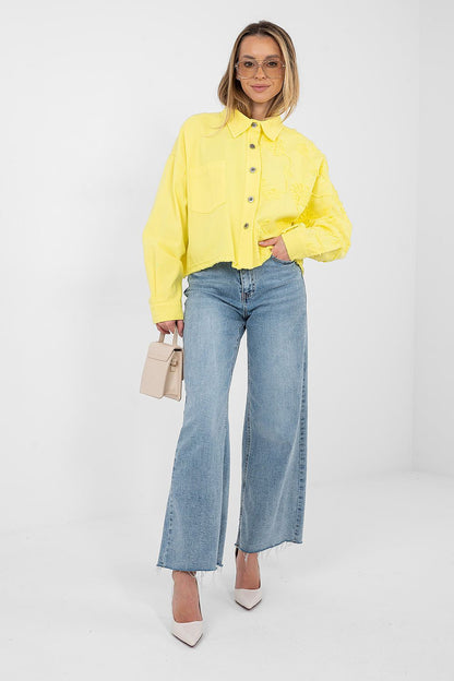   Kurtka Damska Model IT-KR-FL9993.77 Yellow - Rue Paris 