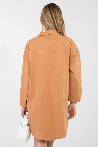  Sukienka Model IT-SK-FL6071.70 Dark Orange - Rue Paris 