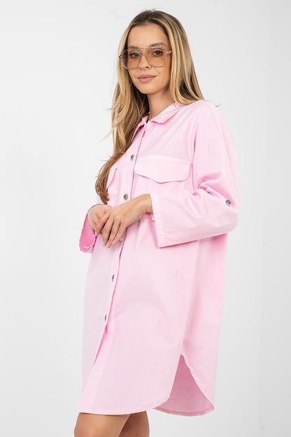  Sukienka Model IT-SK-FL6071.70 Light Pink - Rue Paris 