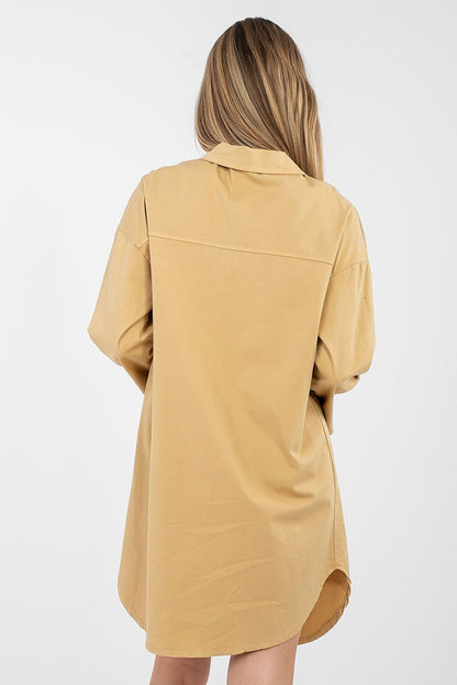  Sukienka Model IT-SK-FL6071.70 Camel - Rue Paris 