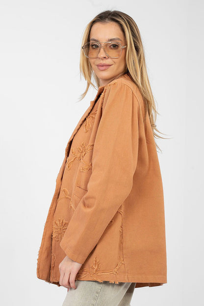   Marynarka Model IT-MA-FL9992.97 Dark Orange - Rue Paris 