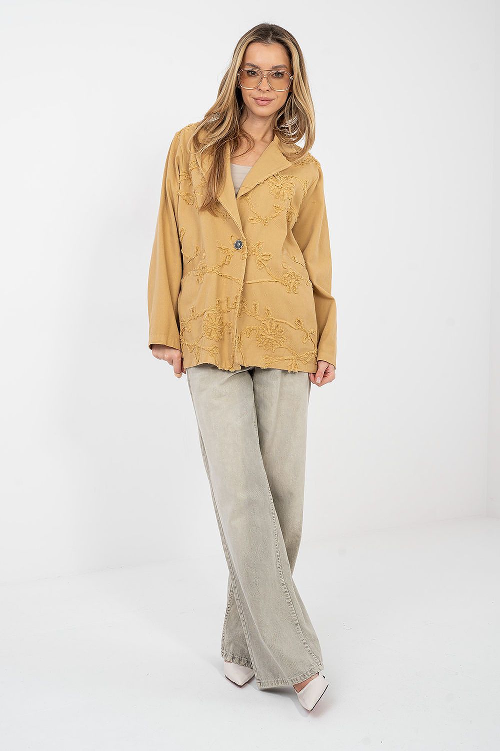   Marynarka Model IT-MA-FL9992.97 Camel - Rue Paris 