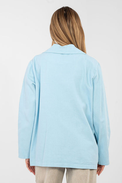   Marynarka Model IT-MA-FL9992.97 Light Blue - Rue Paris 