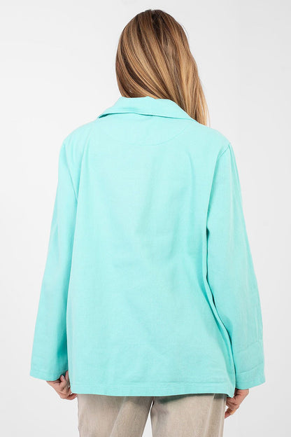   Marynarka Model IT-MA-FL9992.97 Turkus - Rue Paris 