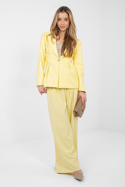   Marynarka Model IT-MA-FL10090.81 Light Yellow - Rue Paris 