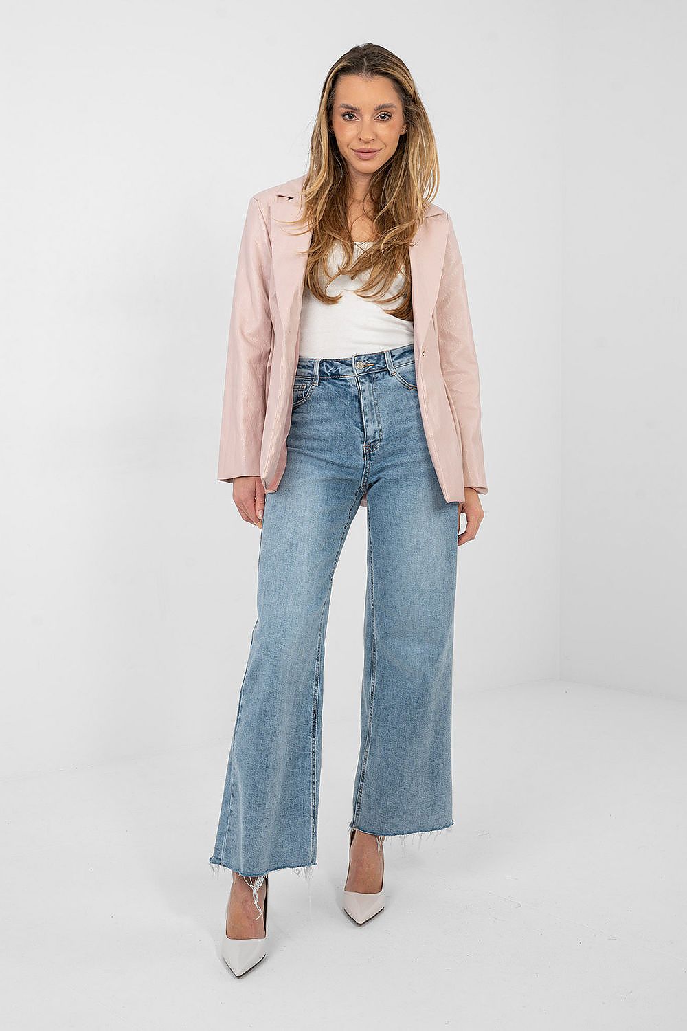   Marynarka Model IT-MA-FL10090.81 Light Pink - Rue Paris 